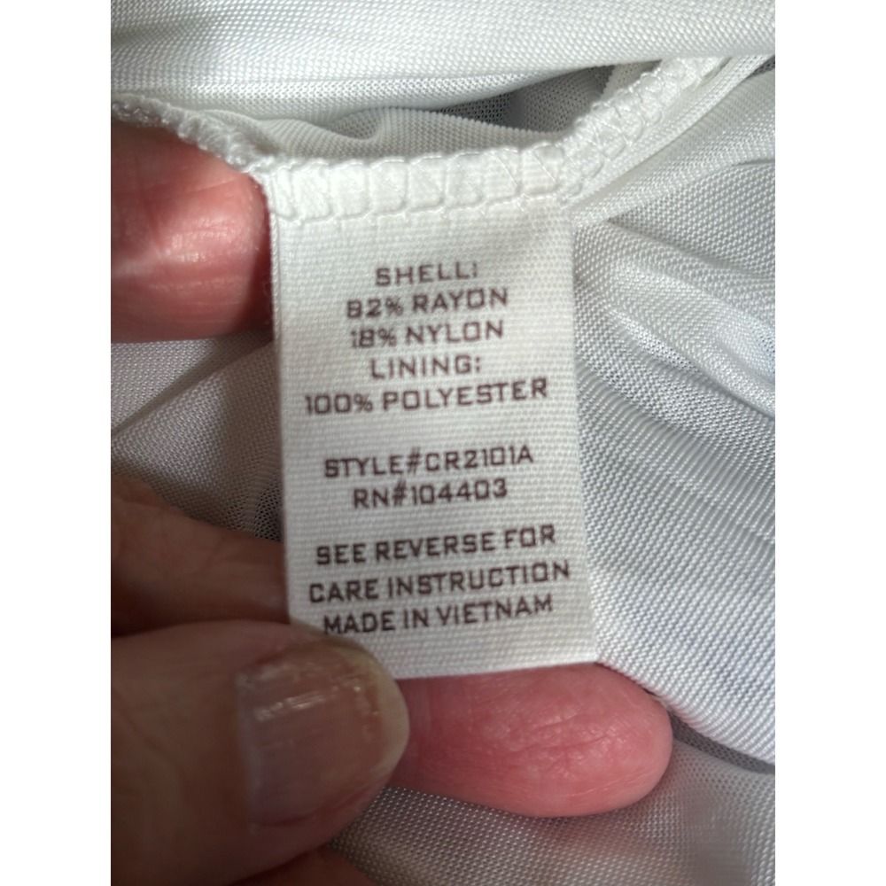Blu Pepper White Blue Tiered Button Front Midi Dress Small, cottagecore NWT - Picture 7 of 8